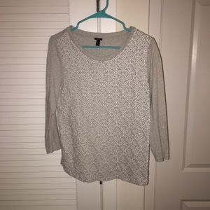 J Crew quarter sleeve tee